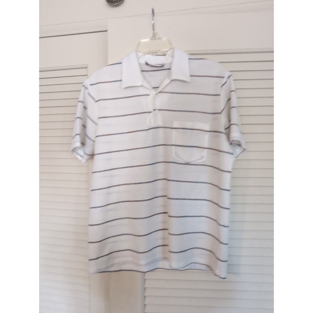 Vintage Mr California Shirt Mens Large Stripe Button Down 1960s Made in USA